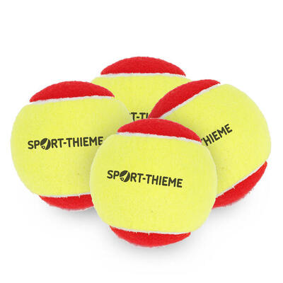 Methodik-Tennisbälle Soft Start 4er Set Tennis Unisex Gelb-Rot