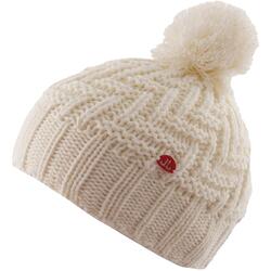 Chapeau d'hiver des enfants chauds zigzag blanc 3-6 ans