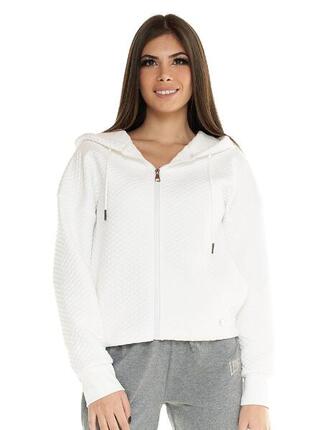 Sweat à capuche court matelassé et zippé femme Leone Loisirs