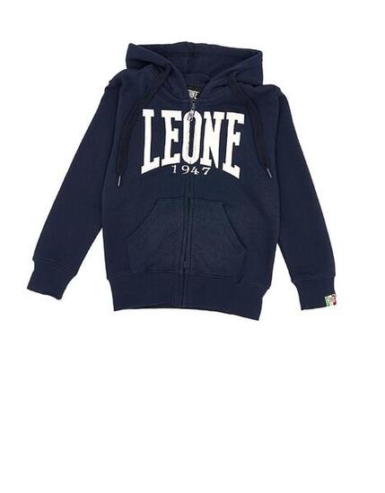 Sweat à capuche enfant Basic Leone avec fermeture éclair complète