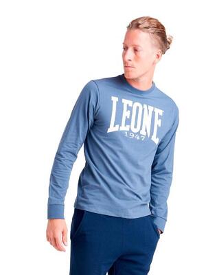Leone basic katoenen heren-t-shirt met lange mouwen