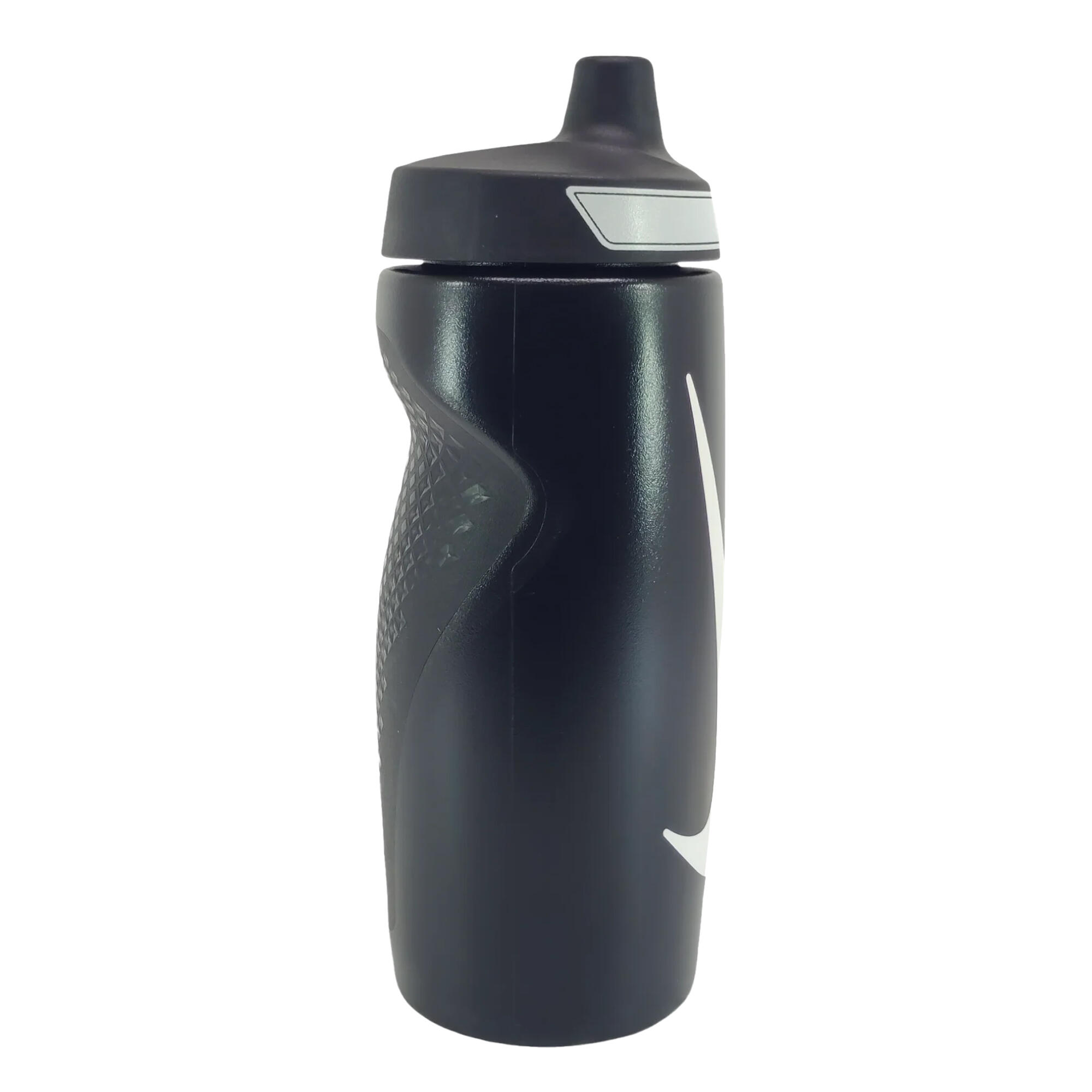 Refuel Water Bottle (Black/White) 3/4