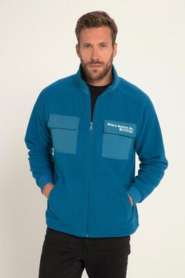 Heren fleecejack outdoor opstaande kraag borstzakken