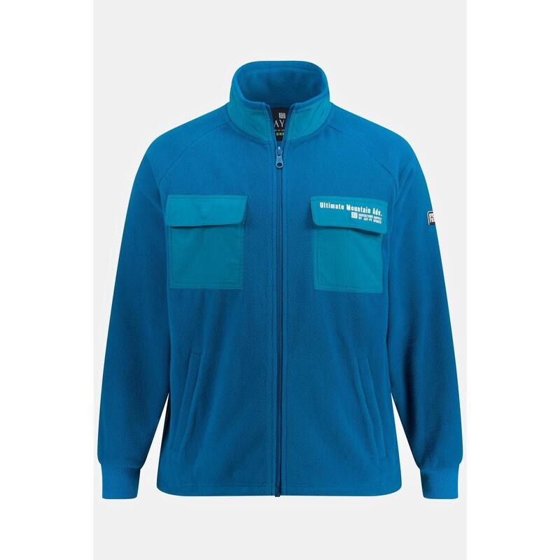 Męska Kurtka polarowa outdoor stójka kieszenie na piersi