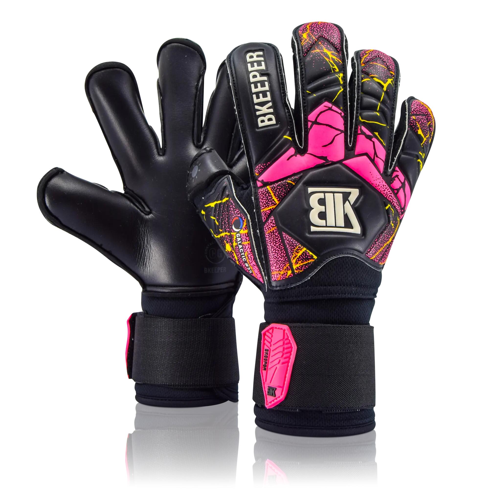 Guantes de portero de entrenamiento Galactic #25 negros para adultos 3/8