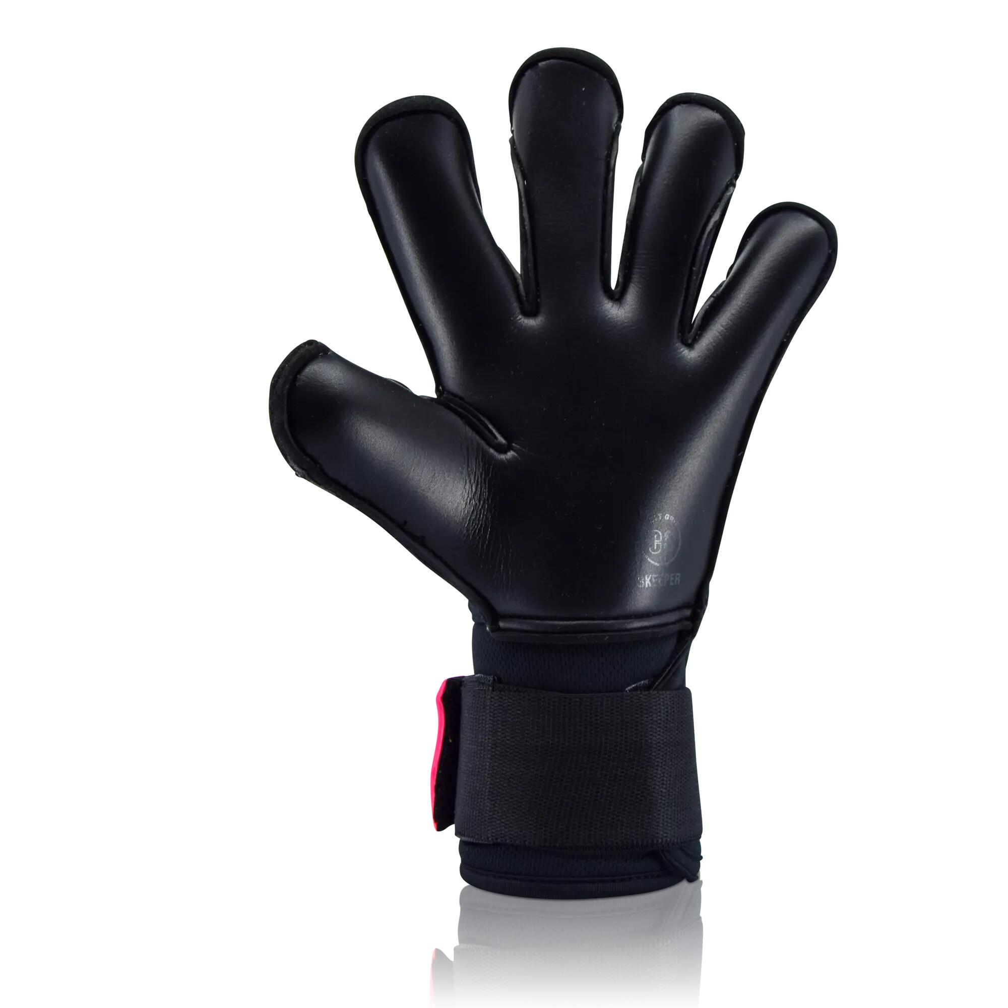 Guantes de portero de entrenamiento Galactic #25 negros para adultos 2/8