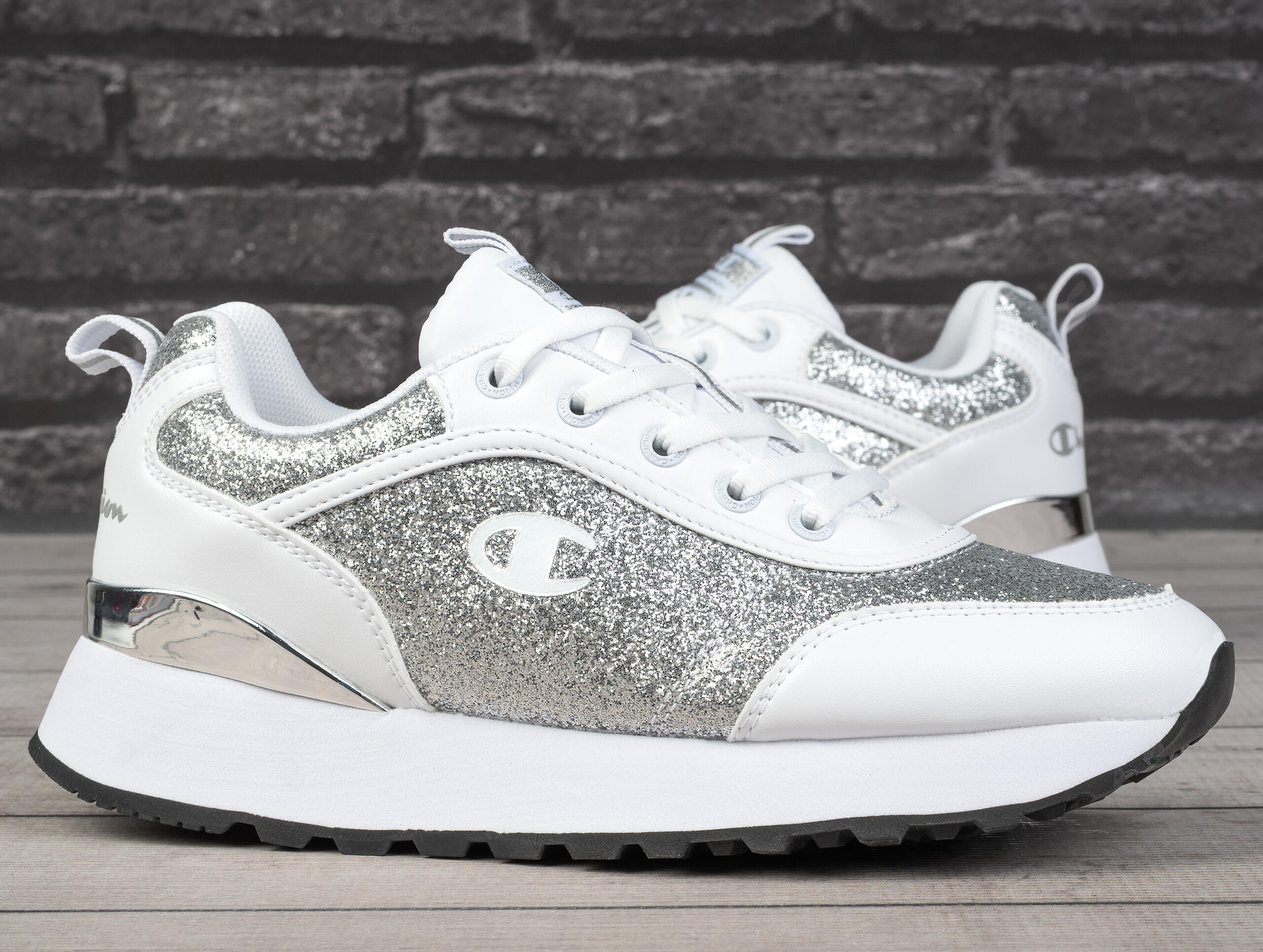 Buty damskie sportowe do biegania Champion RR CHAMP PLATFORM SPARKLE