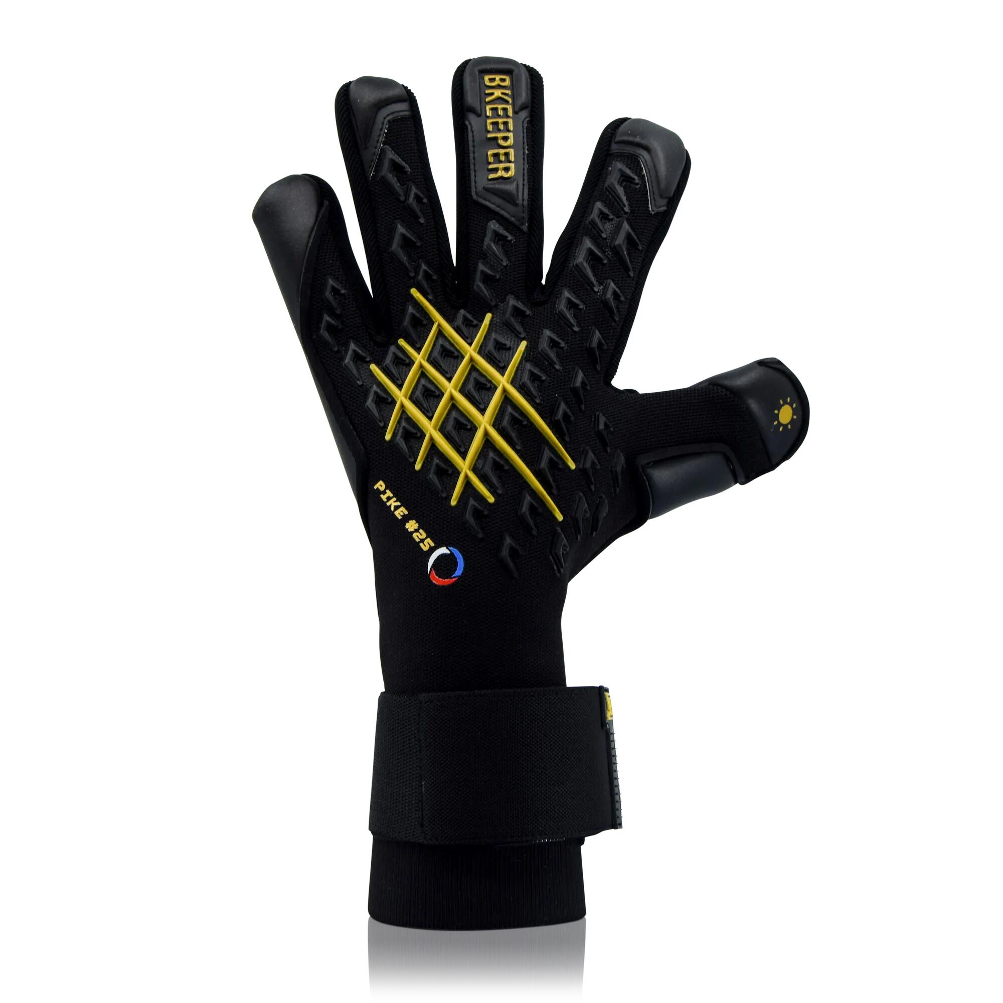 BKEEPER Pike #25 Zwarte keepershandschoenen voor volwassenen