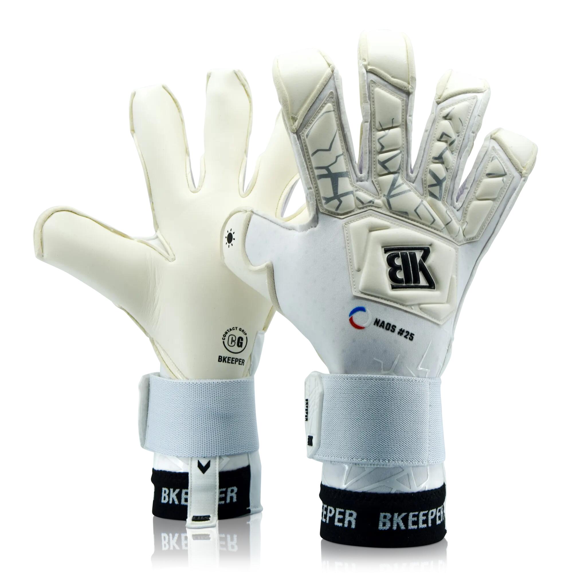 Naos #25 Witte keepershandschoenen voor volwassenen 3/8