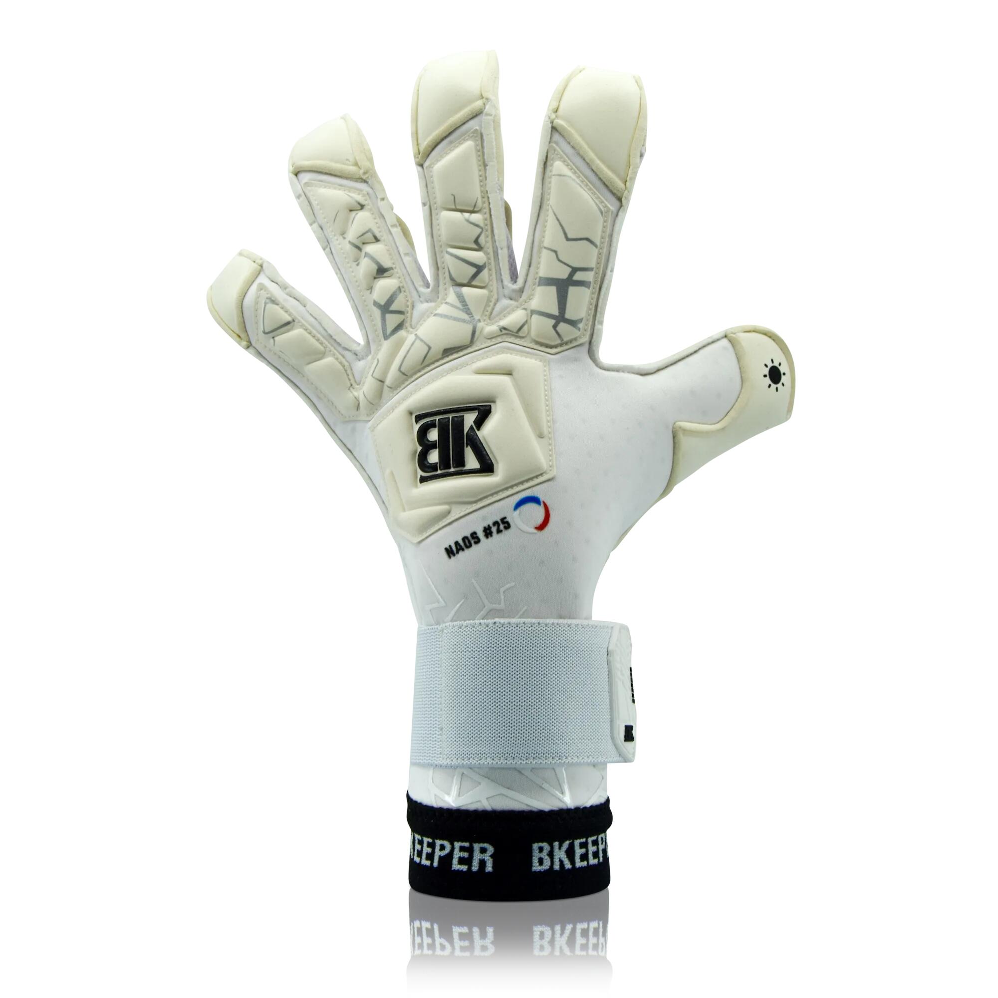 Bkeeper - Gants De Gardien De But Adulte Naos #25 White - Gants De Gardien - Blanc - 9 - Decathlon