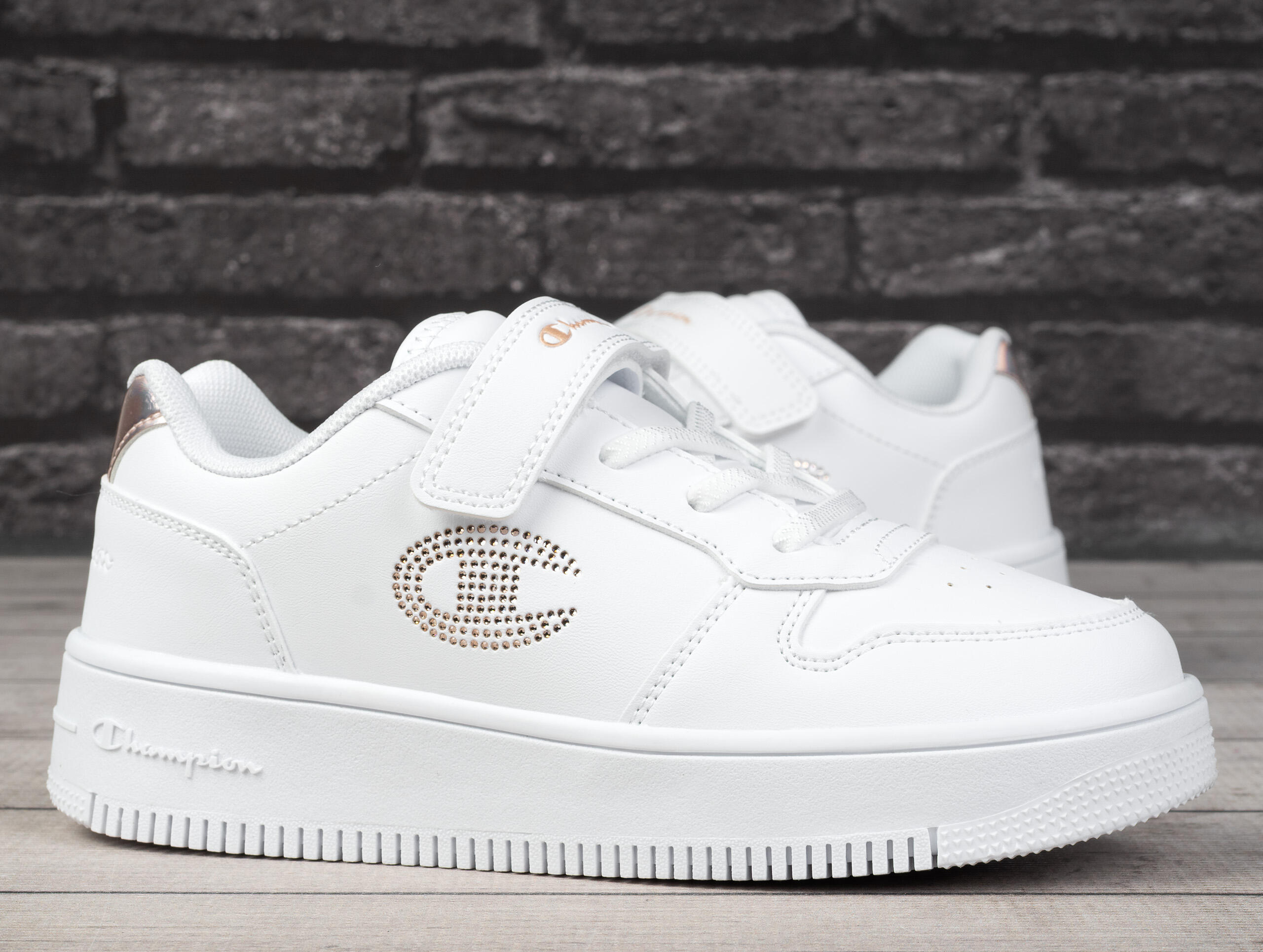 Buty dziewczęce sportowe Champion REBOUND PLATFORM GLITTER