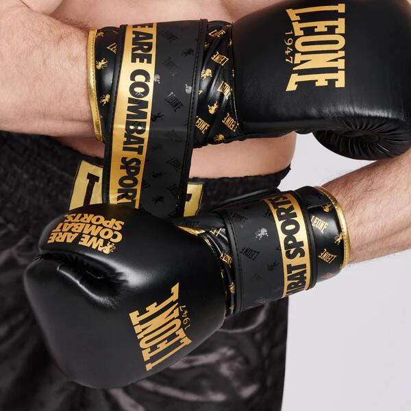 Leone1947 Guantes de Boxeo DNA 8 oz negros 6/7