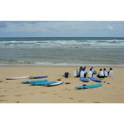 Initiation surf dans les Landes, ambiance surf lodge