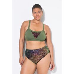 Femme Bas de bikini taille haute et paillettes