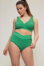 Femme Culotte de bikini à tissu texturé taille haute et base style portefeuille