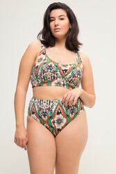 Femme Bas de bikini taille haute avec imprimé all-over