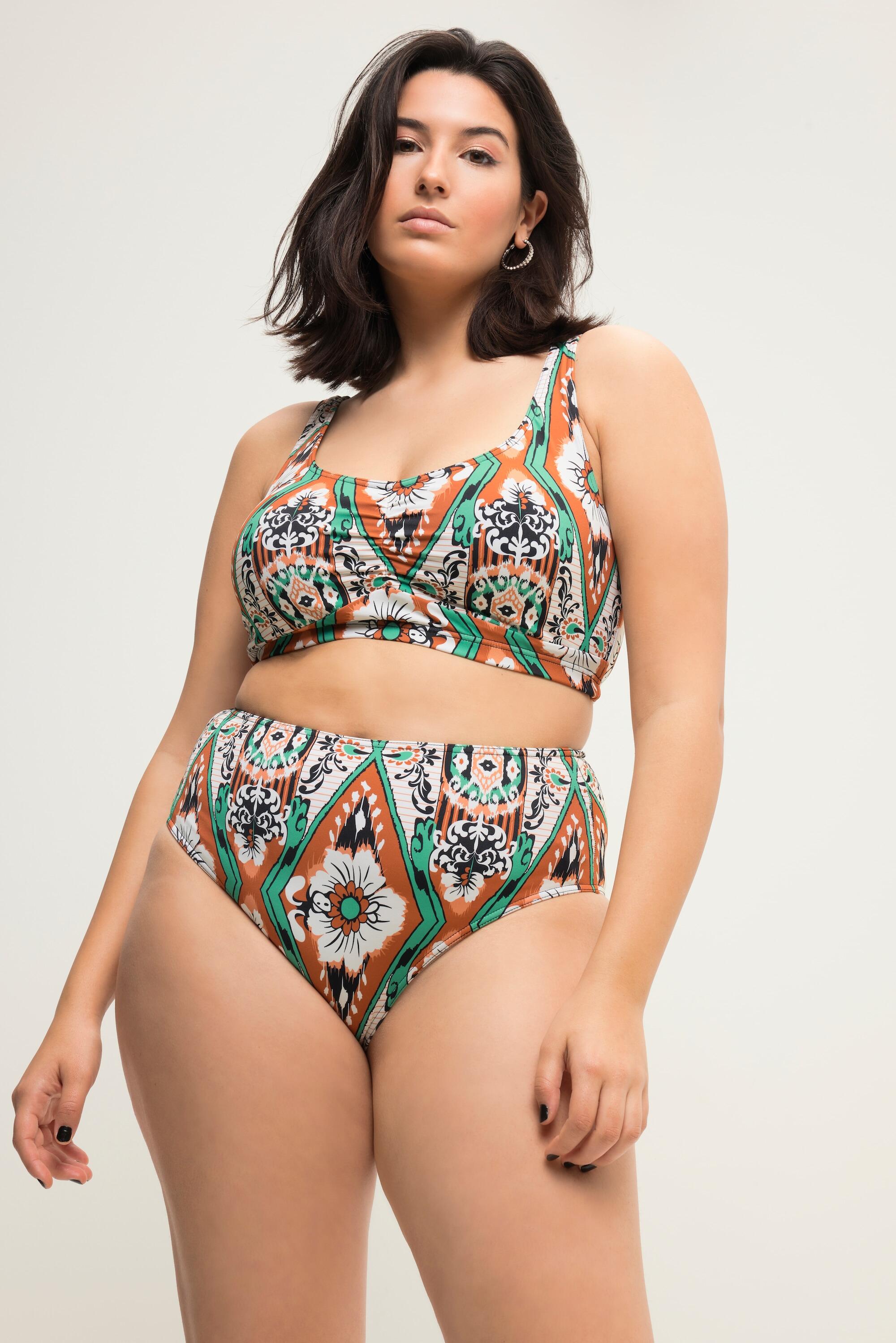 Femme Bas de bikini taille haute avec imprimé all-over 4/6
