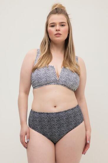 Femme Bas de bikini taille haute imprimé à pois