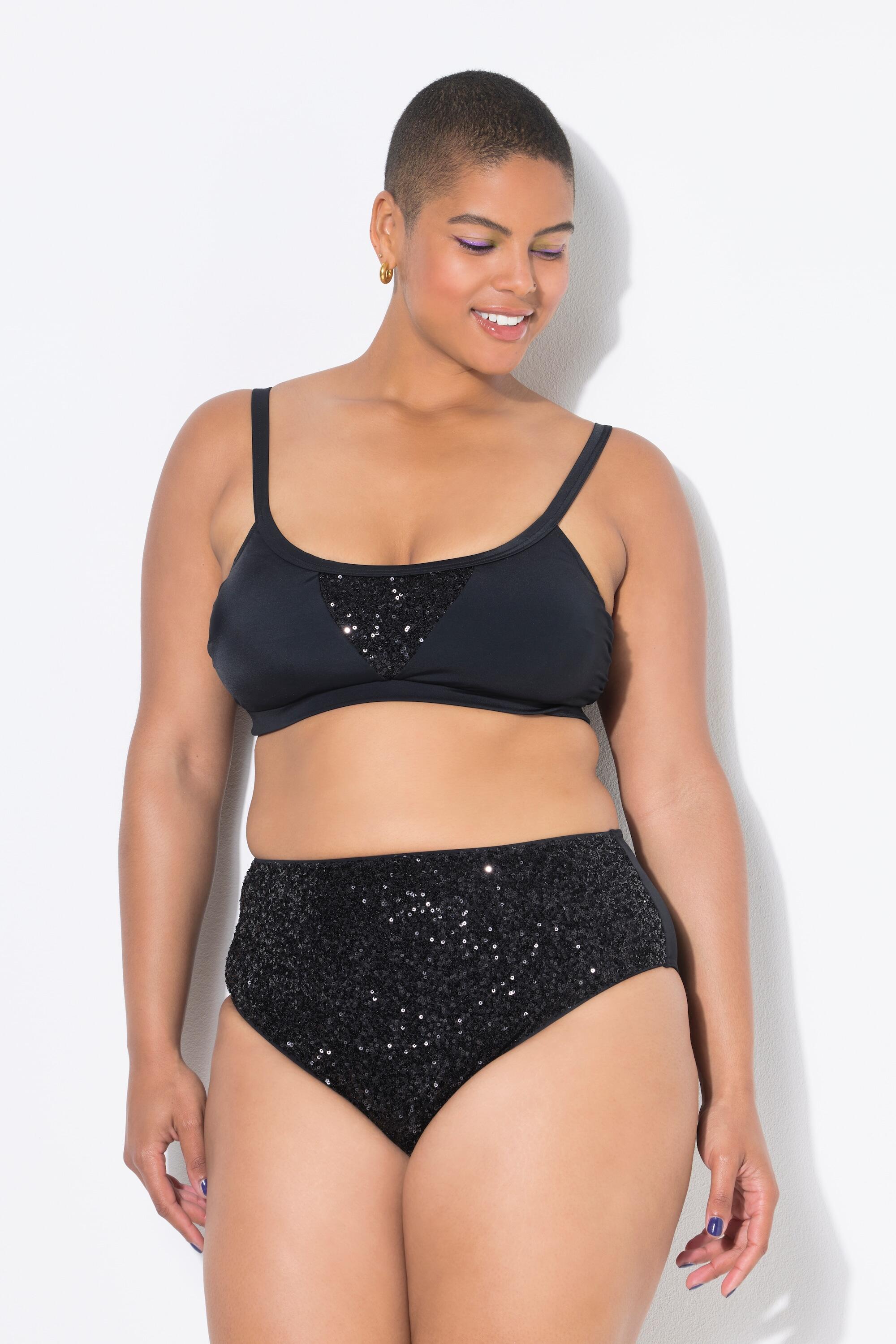Femme Bas de bikini taille haute et paillettes 5/6