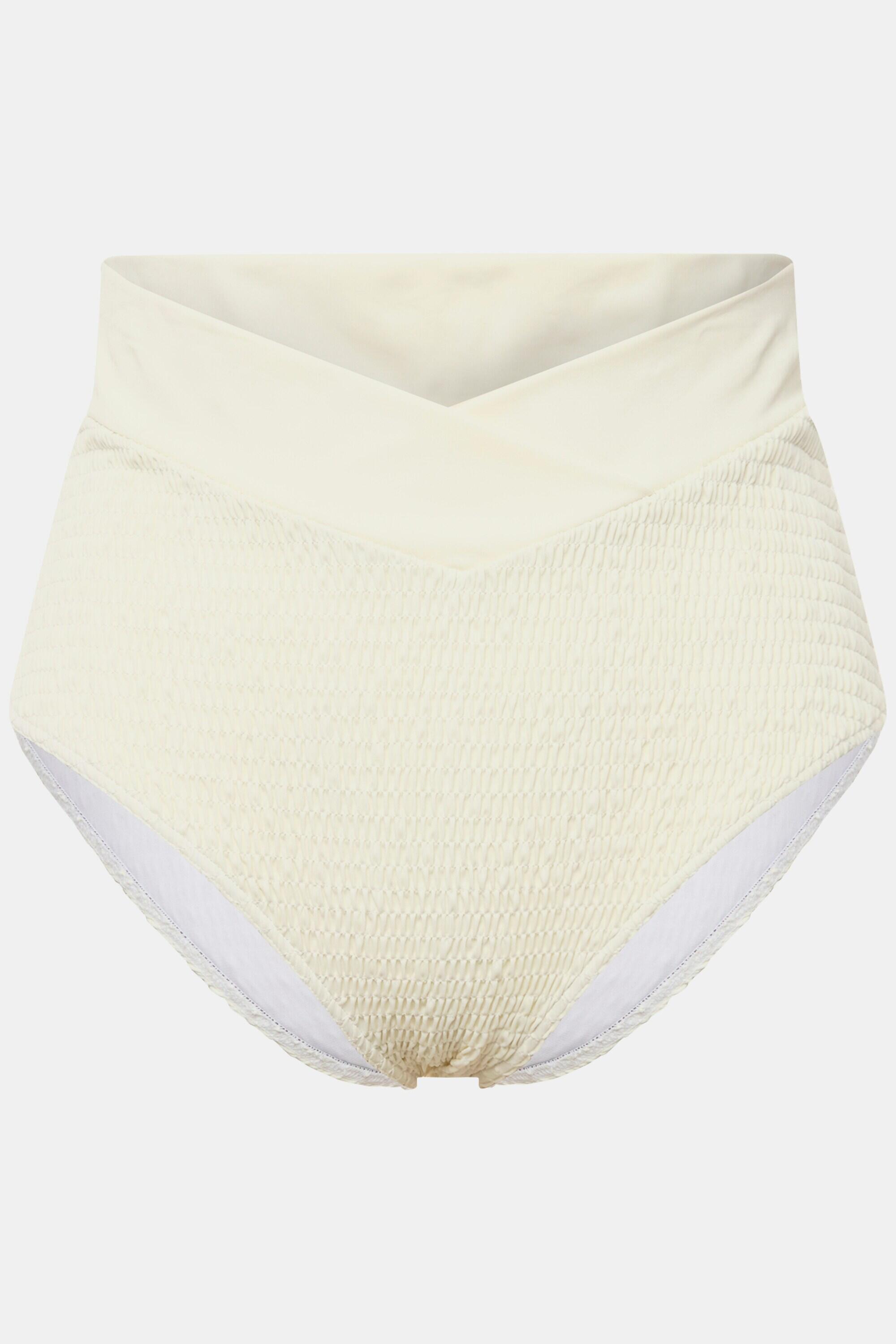 Femme Culotte de bikini à tissu texturé taille haute et base style portefeuille 2/2
