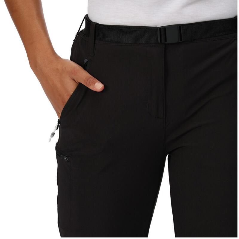 Wanderhose Xert Zip Off Wandern/Outdoor/Trekking Damen Black Ohne Atmungsaktiv