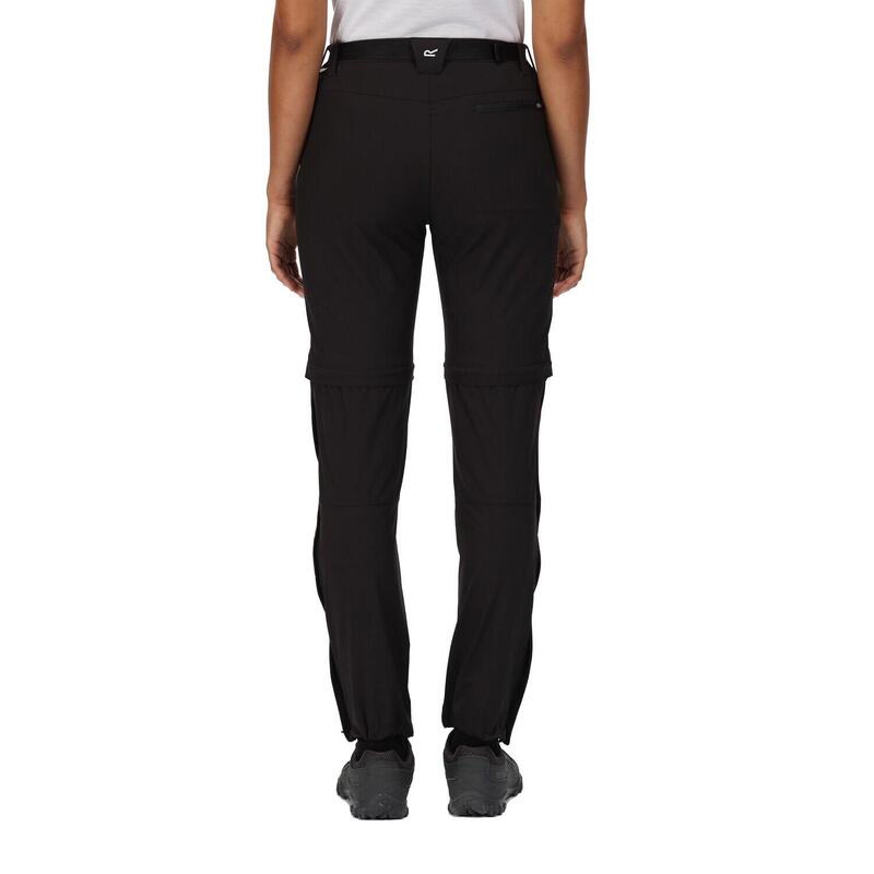 Wanderhose Xert Zip Off Wandern/Outdoor/Trekking Damen Black Ohne Atmungsaktiv