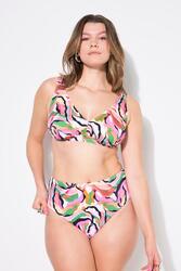 Femme Bas de bikini shorty taille haute imprimé coloré