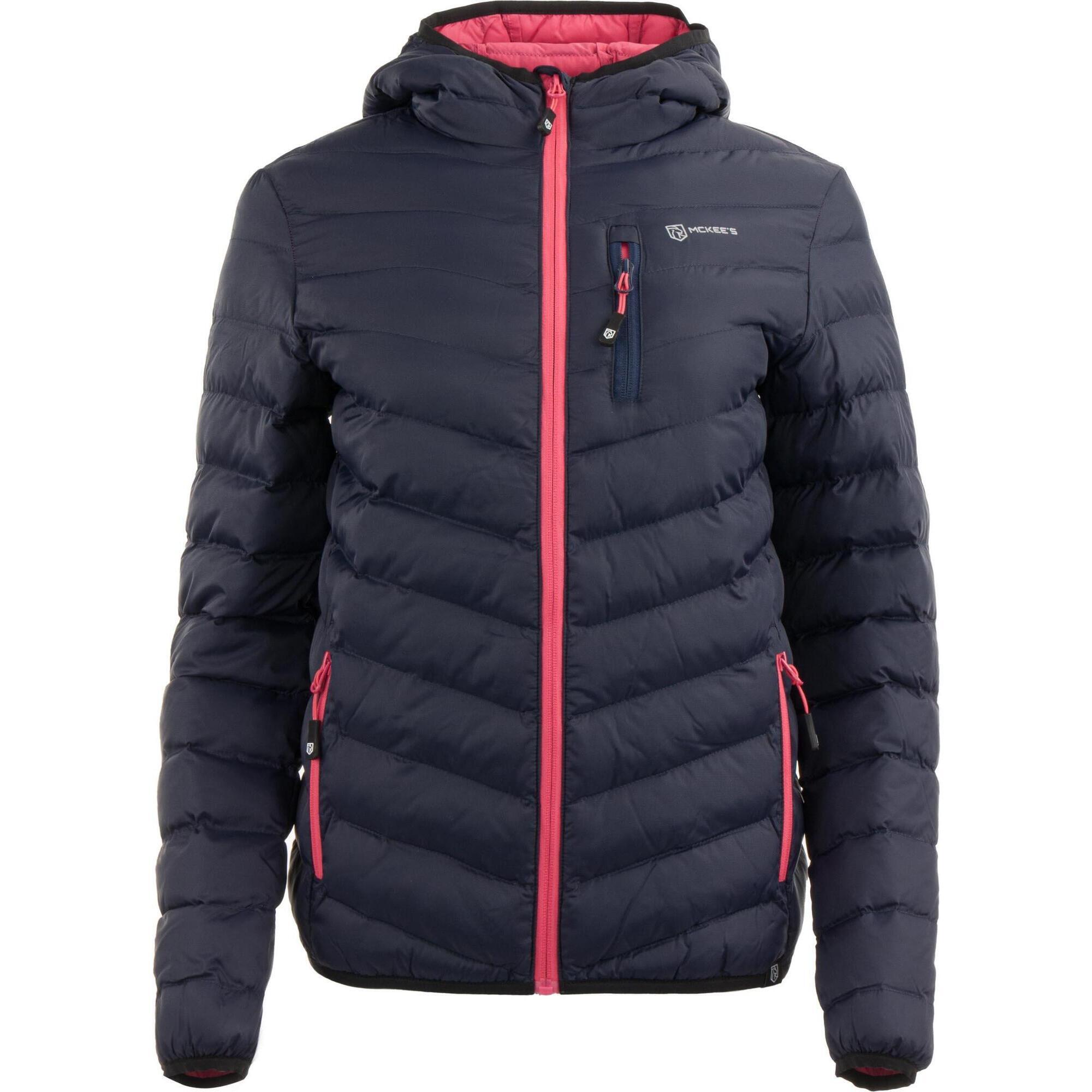 Munkees - Veste Hiver Femme Mckees Terminillo Navy S - Veste - Bleu|rose - Decathlon