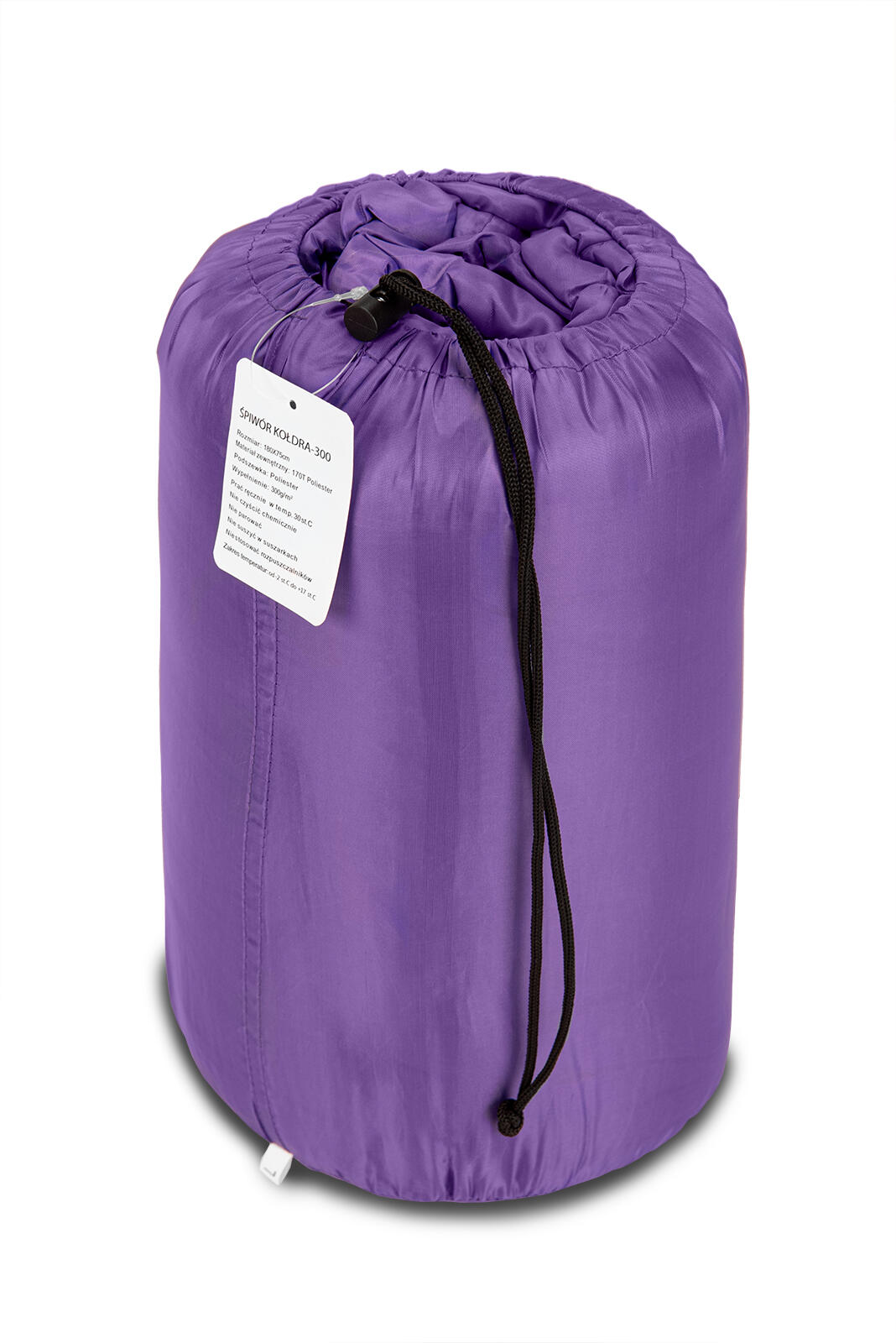 Śpiwór kołdra koperta K300 fioletowy Acamper 300g/m2 2/4