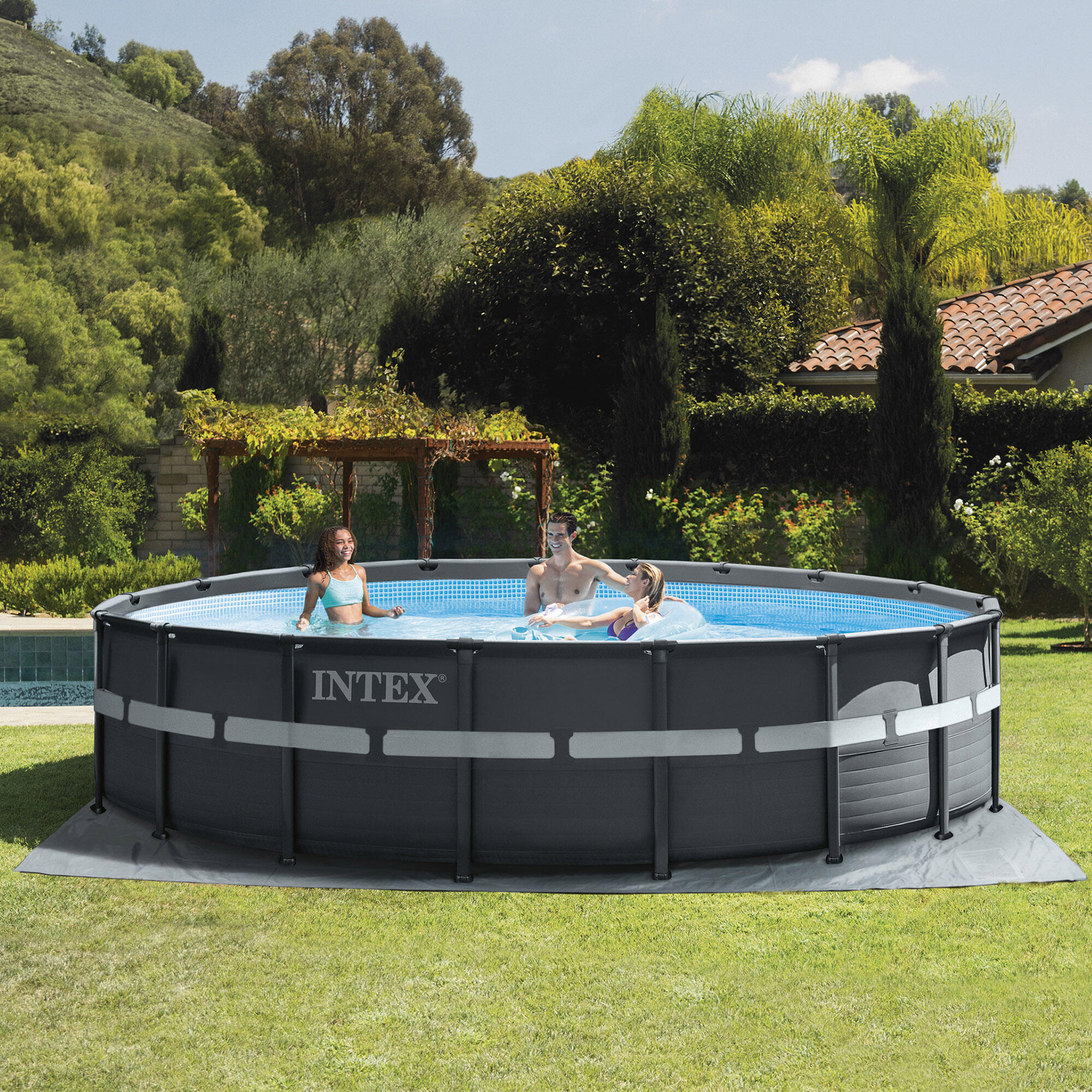Intex 26330GN – Piscina Fuori Terra Ultra XTR Frame Rotonda, 549x132 cm 3/7