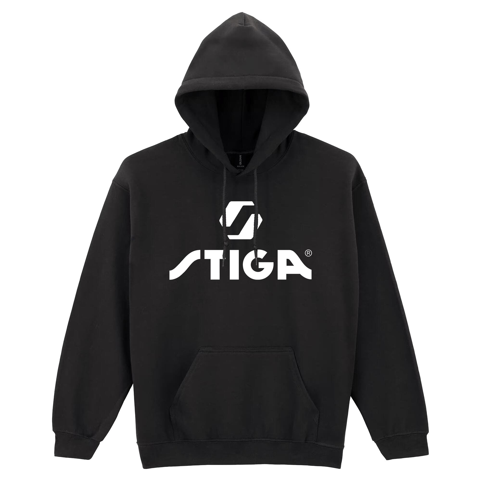 Sweatshirt com capuz stiga player, preta