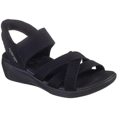 Sandalias Skechers Arya - Cooling Off, Negro, Mujer