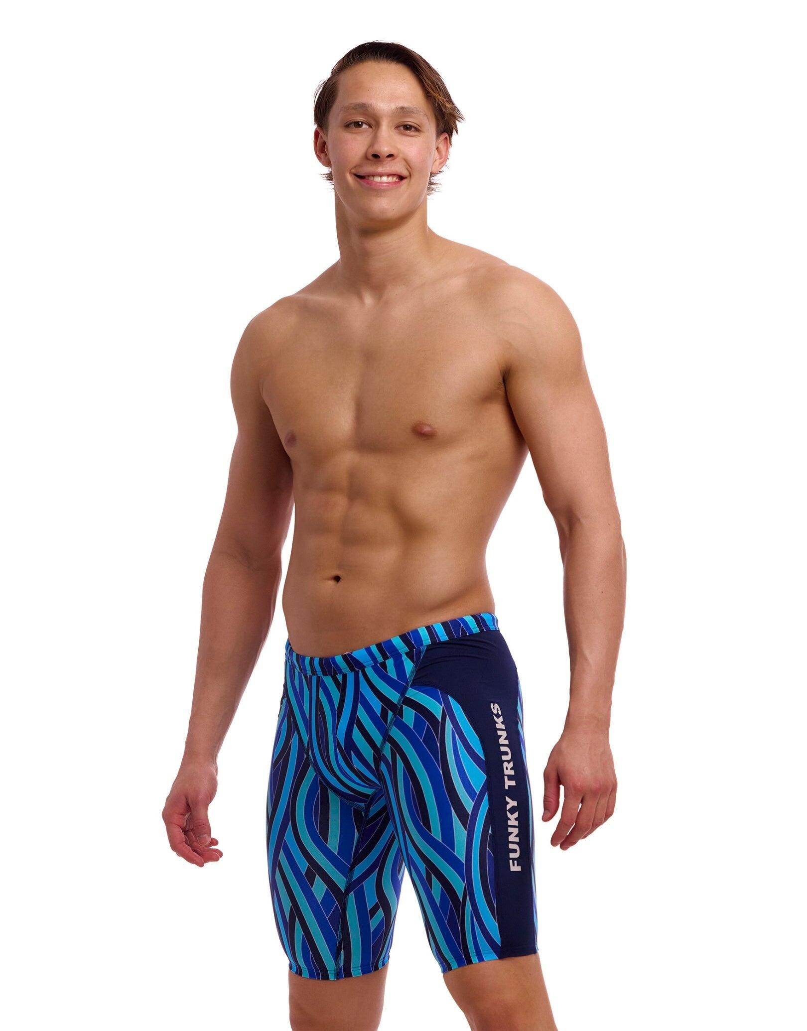 FUNKY TRUNKS Funky Trunks Snork City Swim Training Jammer - Blue