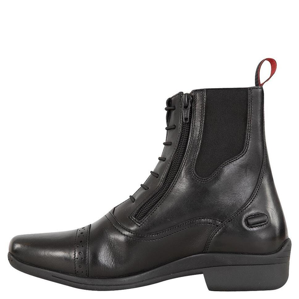 Skórzane buty jeździeckie z podwójnym zamkiem z przodu Premiere Jodhpur Oklahoma