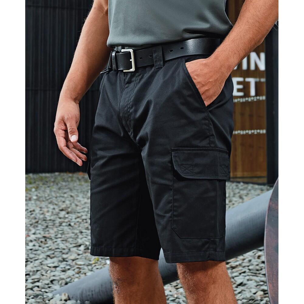 CargoShorts für Arbeit Herren Schwarz 3/4