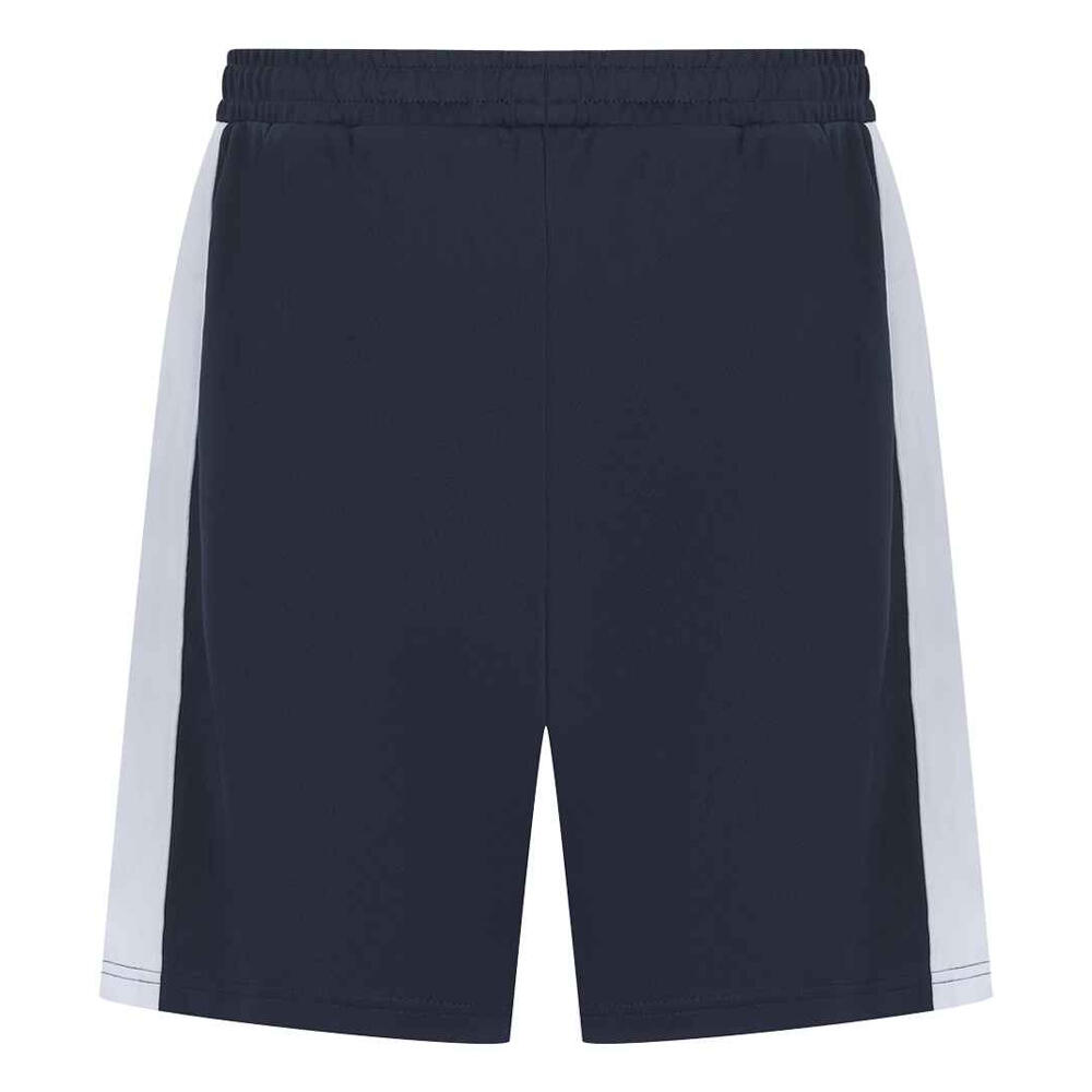 Mens Knitted Shorts (Navy/White) 2/3