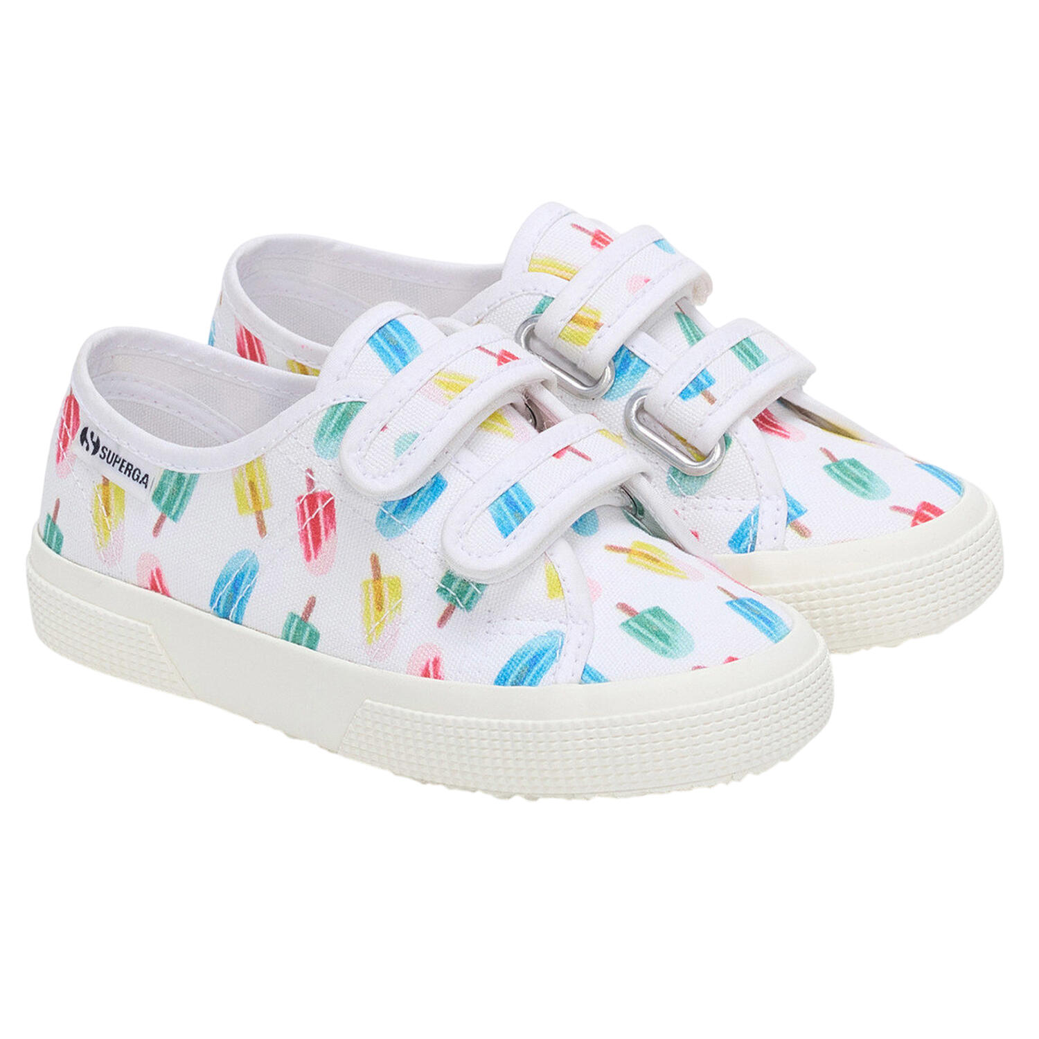Childrens/Kids 3750 Leggera Ice Lolly Touch Fastening Trainers (White) 1/4