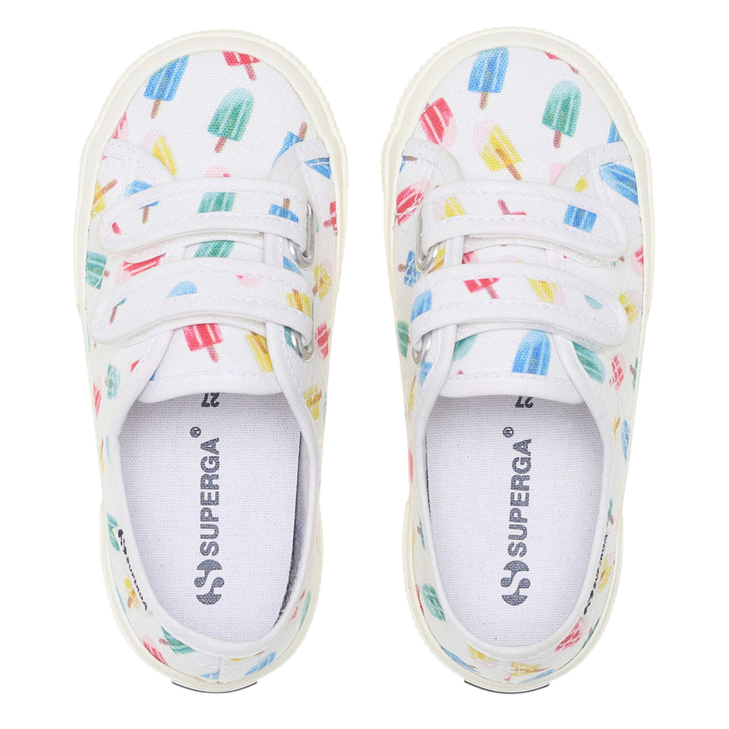 Childrens/Kids 3750 Leggera Ice Lolly Touch Fastening Trainers (White) 3/4