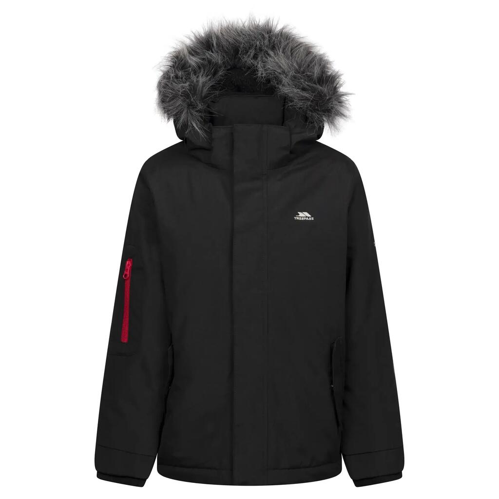 Boys Braddan Padded Raincoat (Black)
