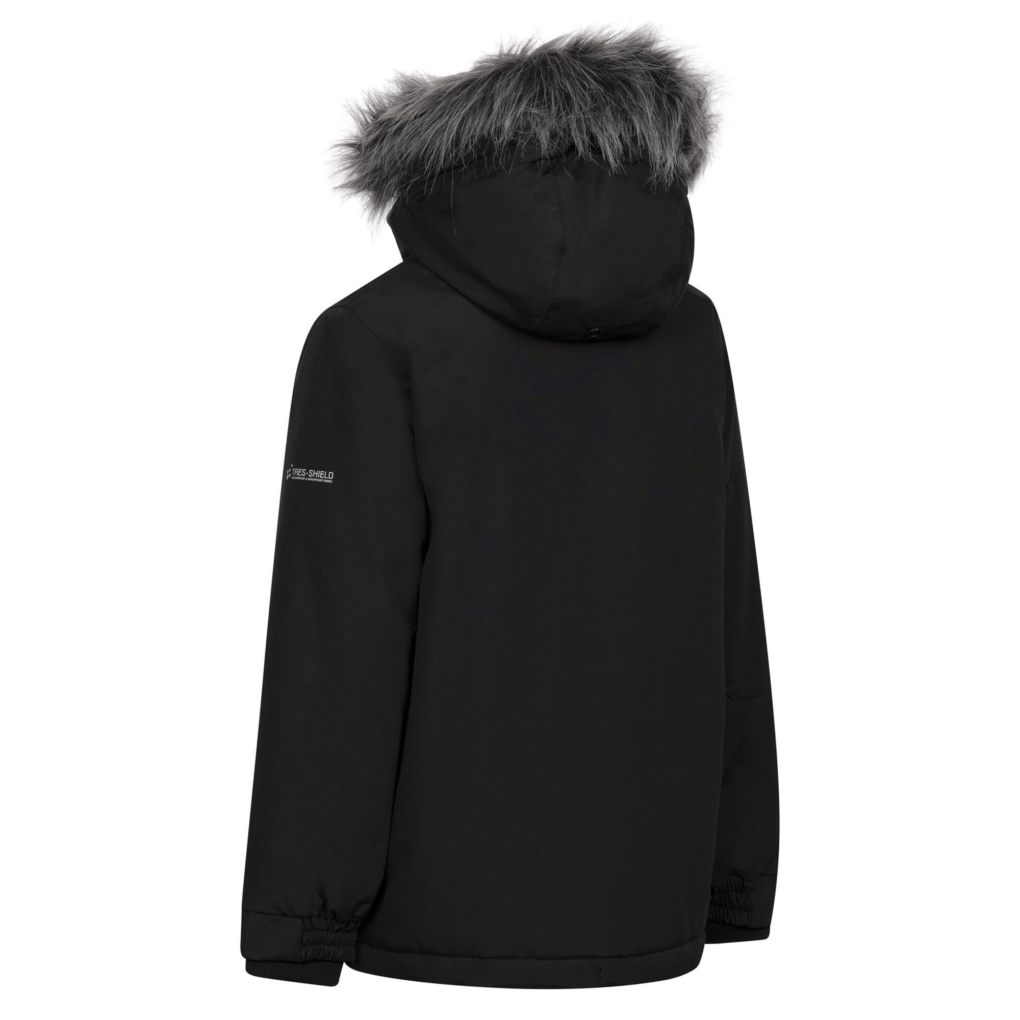Boys Braddan Padded Raincoat (Black) 2/3