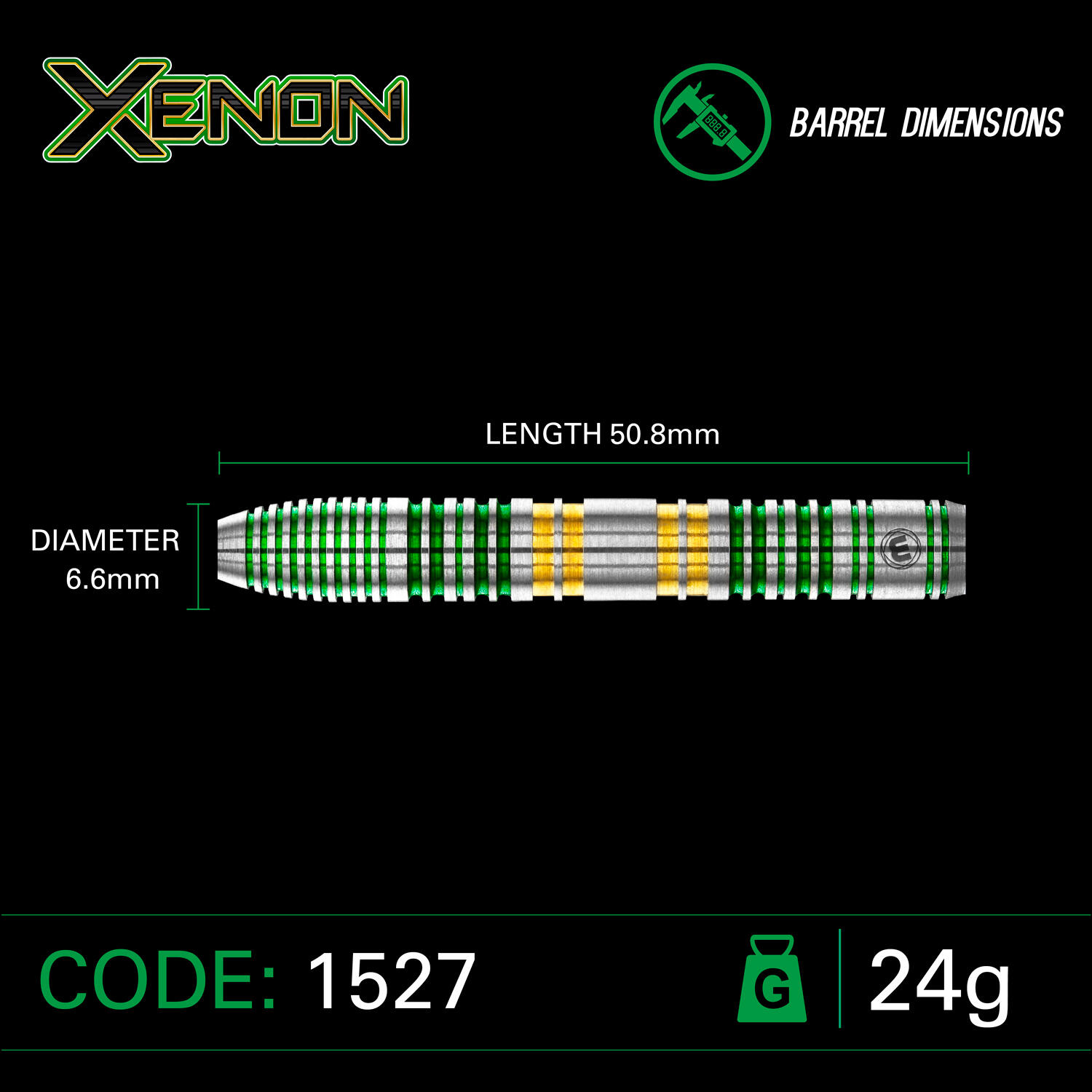 Winmau Dartpijlen steeltip Xenon 90% tungsten 4/5