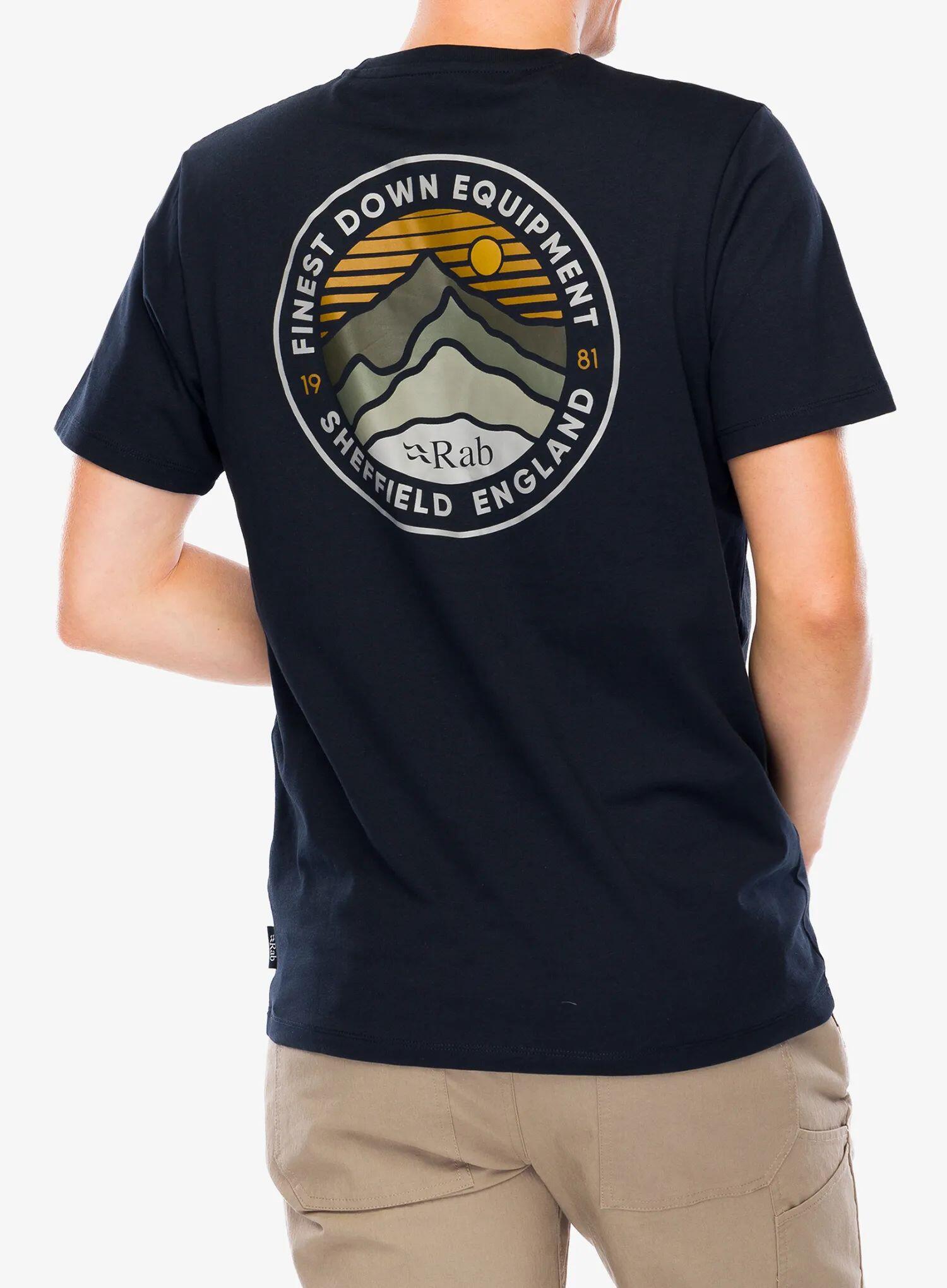 Koszulka bawełniana męska Rab Basecamp 3 Peak Tee 4/6