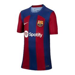 T-Shirt Enfants Nike Fc Barcelona Domicile 2023/2024 bleu