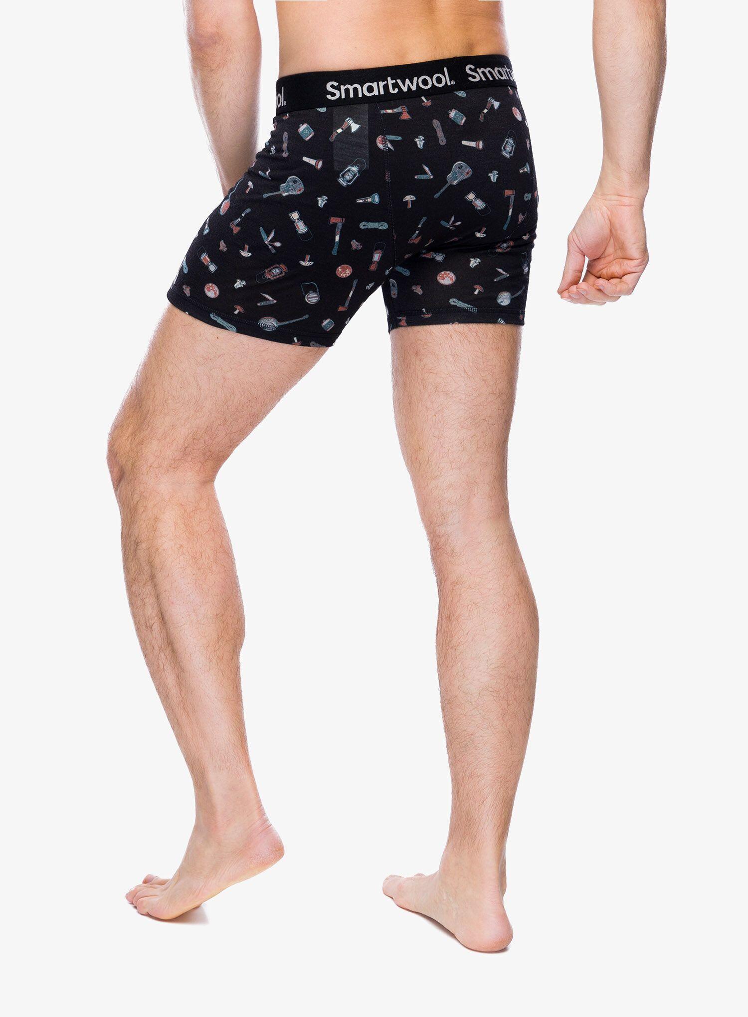 Boxer termici da uomo Smartwool Merino Print Boxer Brief 2/5