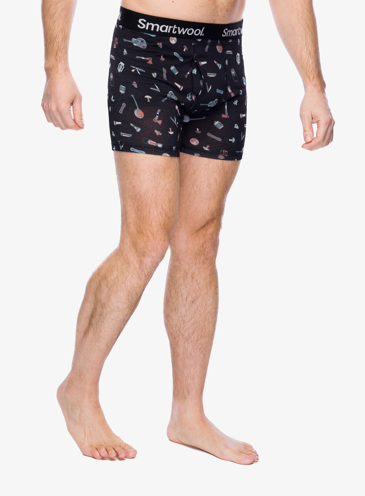 Boxer termici da uomo Smartwool Merino Print Boxer Brief 3/5