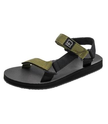 Unisex-Sandalen Hannah Drifter Bronze/Grün, Klettverschluss, leicht und griffig