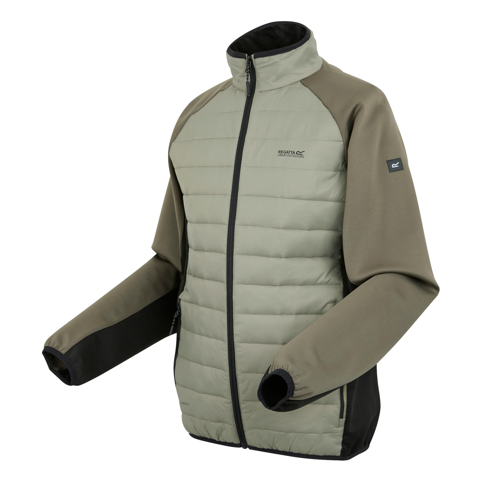 REGATTA Heren Clumber IV Full Zip Hybride Jas (Goudkleurig Zand/Treetop/Zwart)