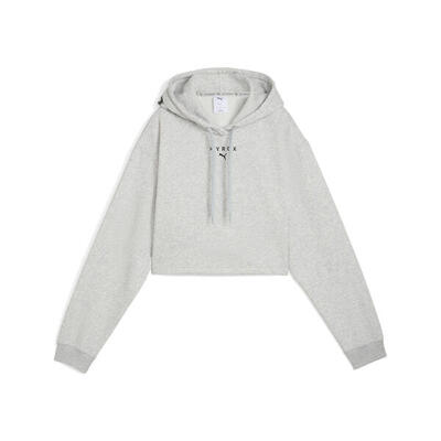 Felpa con cappuccio PUMA x HYROX Heavyweight da donna PUMA Light Gray Heather