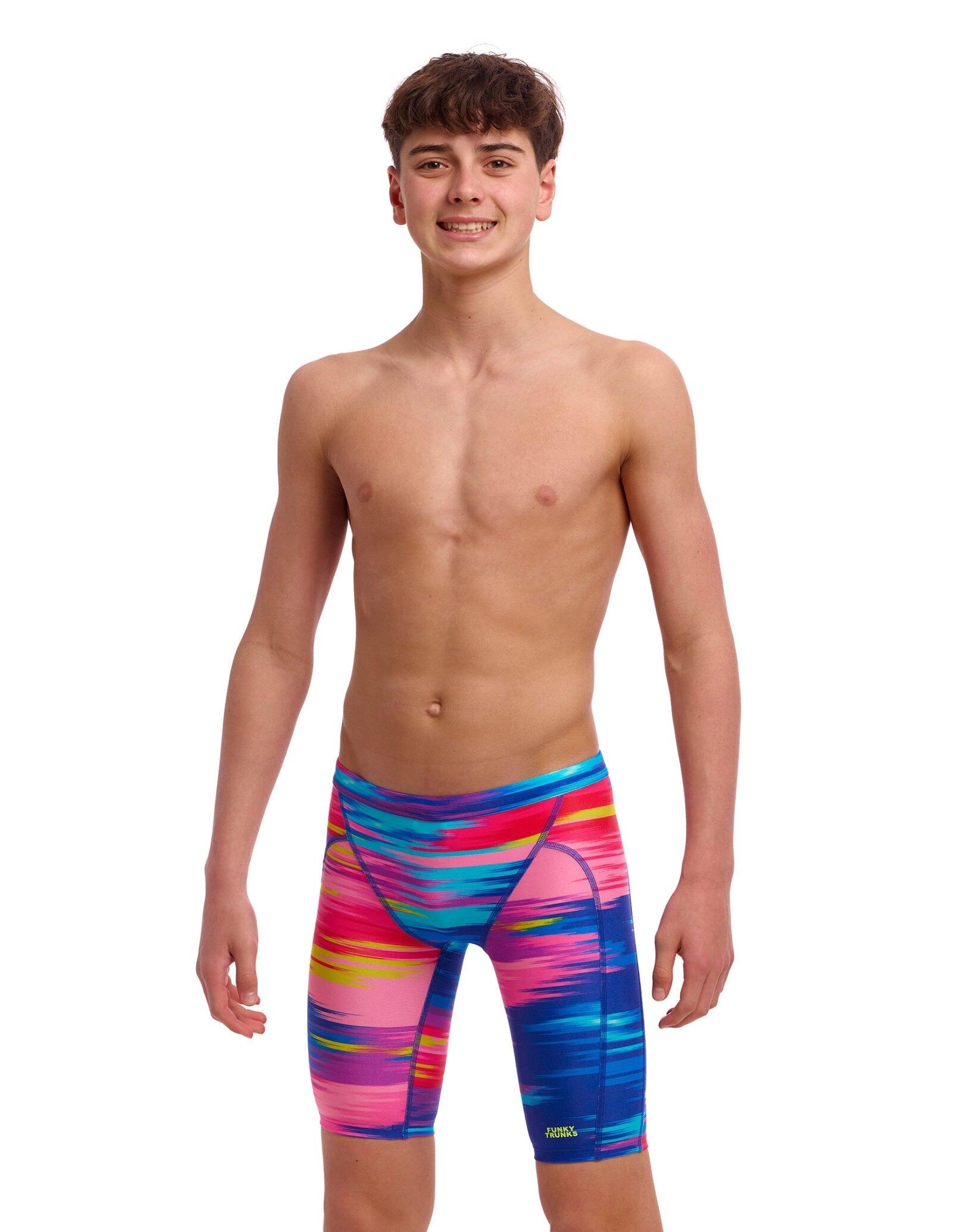FUNKY TRUNKS Funky Trunks Boys Lost Ocean Swim Training Jammer - Multi