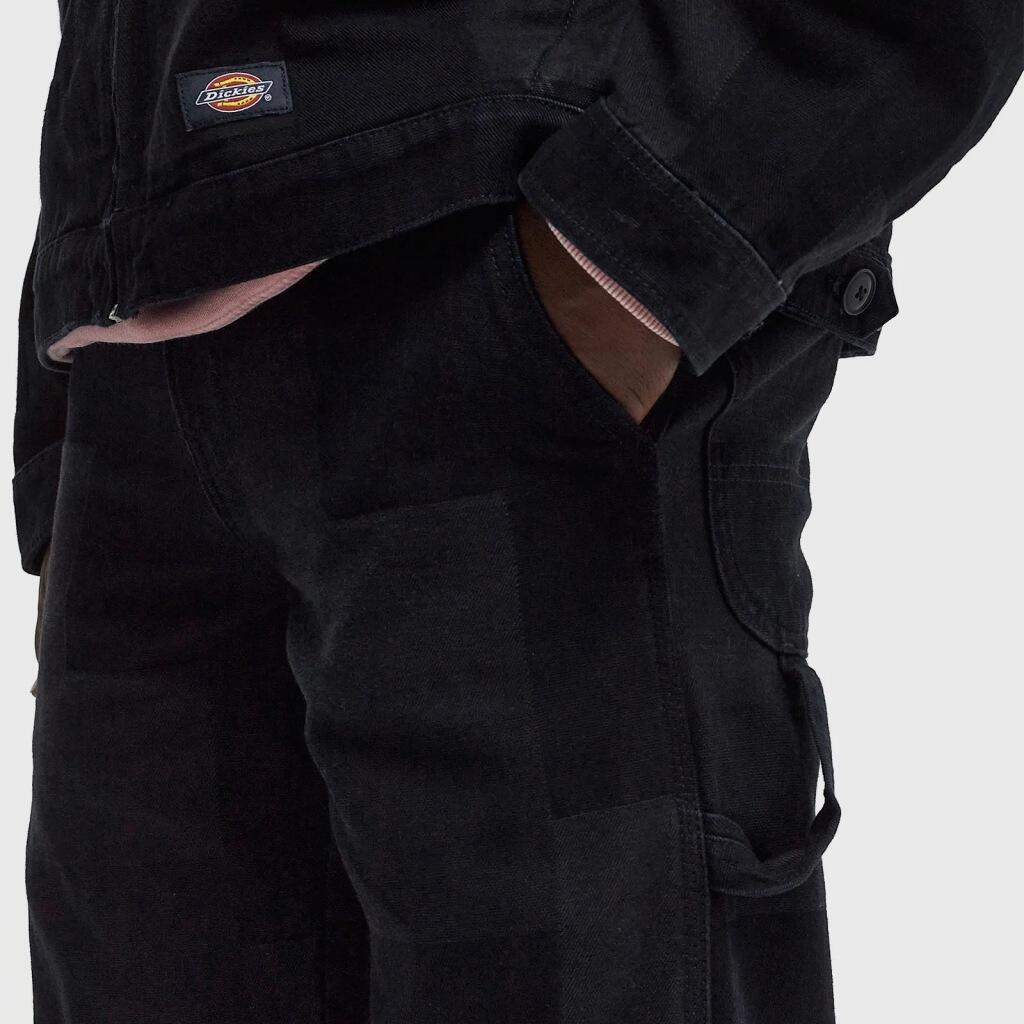 Calças Dickies Modelo Jacquard Carpenter Pan Cor Preto 4/5